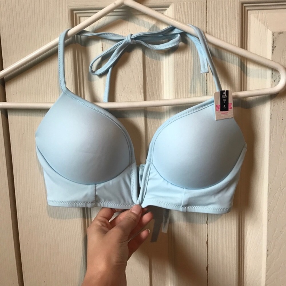 Victoria’s Secret pink plunge swimsuit top
